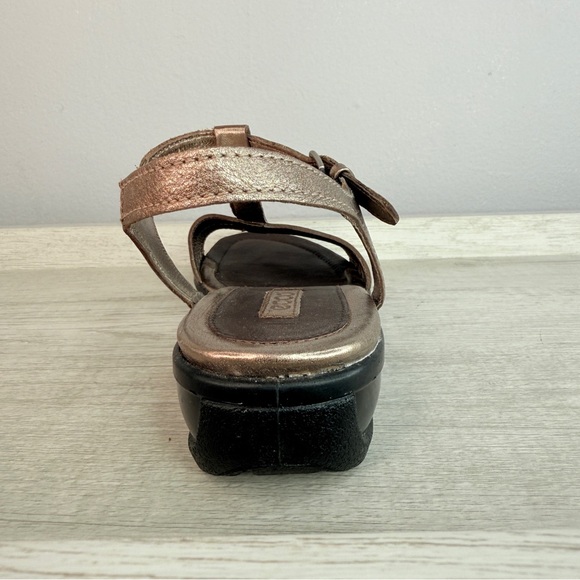 NWOT! Ecco pewter leather strappy sandals size 38 - Picture 6 of 12